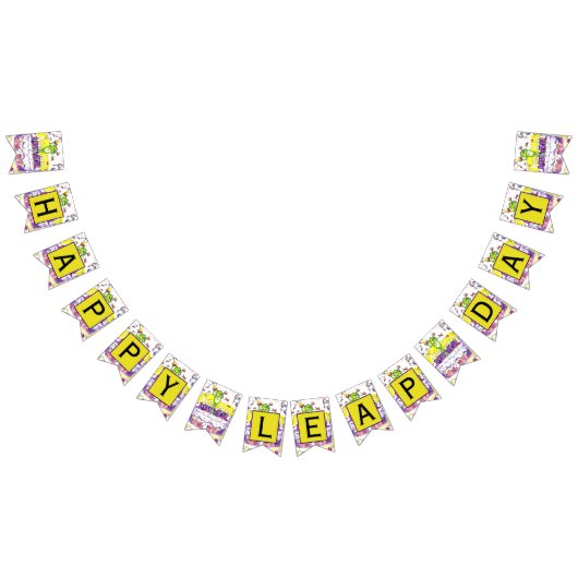 幸せなうるう日の旗 バンティングフラッグ (全)