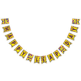 幸せなうるう日の旗 バンティングフラッグ