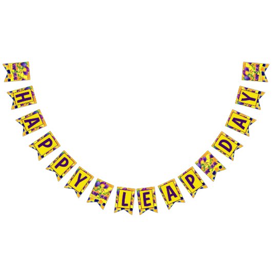 幸せなうるう日の旗 バンティングフラッグ (全)