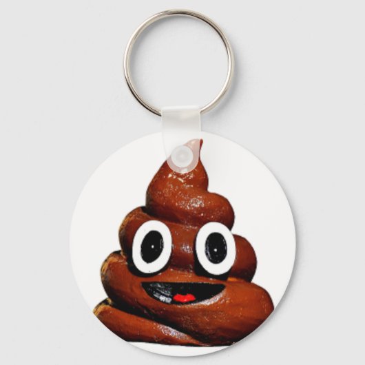 幸せなおもしろいウンチ キーホルダー (正面)