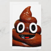 幸せなおもしろいウンチ 便箋 (正面/裏面)