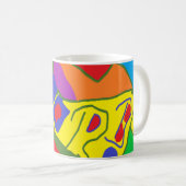 幸せなおもしろいマグ コーヒーマグカップ (正面右)