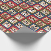 幸せなおもしろい雪だるま |クリスマス ラッピングペーパー (角)