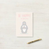 幸せなおよび飲み物のコーヒーがあって下さい ポストイット (デスク上)