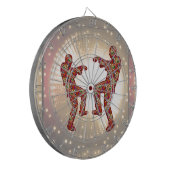 幸せなお祝いのプリント: ゾンビの月のダンス ダーツボード (正面左)