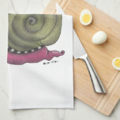 幸せなかたつむり キッチンタオル (四つ折り)