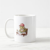 幸せなかわいいリクガメの食事 コーヒーマグカップ (左)