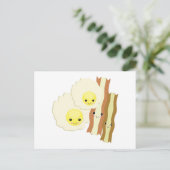 幸せなかわいい朝食 ポストカード (スタンド正面)