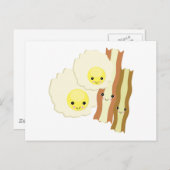 幸せなかわいい朝食 ポストカード (正面/裏面)