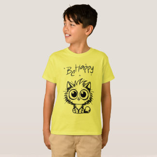 幸せなかわいい猫の子供たち Tシャツ
