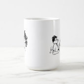 幸せなか怒っている顧客のマグ コーヒーマグカップ (中央)