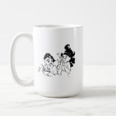 幸せなか怒っている顧客のマグ コーヒーマグカップ (左)