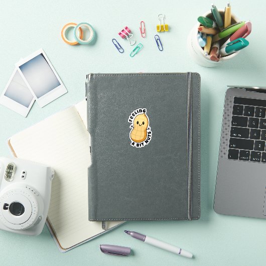 幸せなくっつきピーナッツのキャラクター - ナッツな気分 シール (iPadカバー)