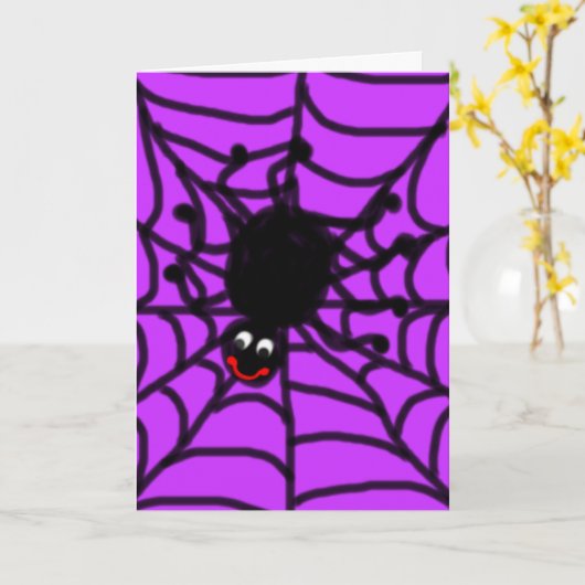 幸せなくもの挨拶状 カード (黄色い花)