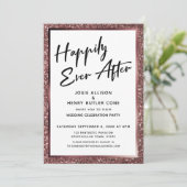 幸せなことに終わったバラ金ゴールドグリッター披露宴 招待状 (スタンド正面)