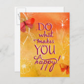 幸せなことをする ポストカード (正面/裏面)