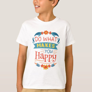 幸せなことをする Tシャツ