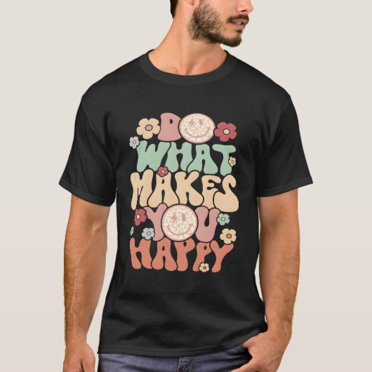 幸せなことをする Tシャツ (正面)