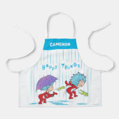 幸せなこと二つ エプロン (正面)