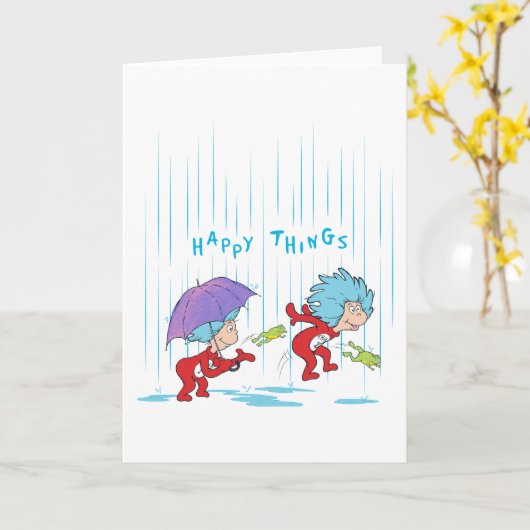 幸せなこと二つ カード (黄色い花)