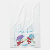 幸せなこと二つ キッチンタオル (縦)