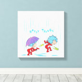 幸せなこと二つ キャンバスプリント (インサイチュ (ウッドフロア))