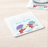 幸せなこと二つ スクエアペーパーコースター (アングル)