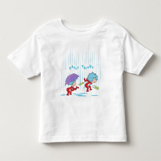 幸せなこと二つ トドラーTシャツ (正面)