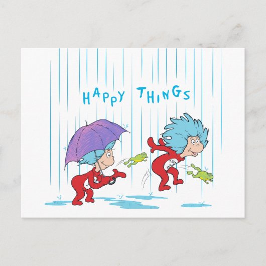 幸せなこと二つ ポストカード (正面)