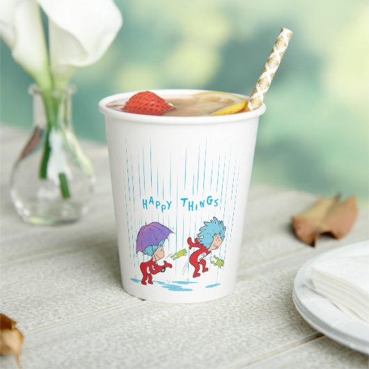 幸せなこと二つ 紙コップ (インサイチュ)