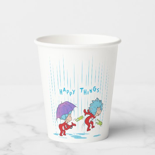 幸せなこと二つ 紙コップ (裏面)