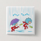 幸せなこと二つ 缶バッジ (正面)