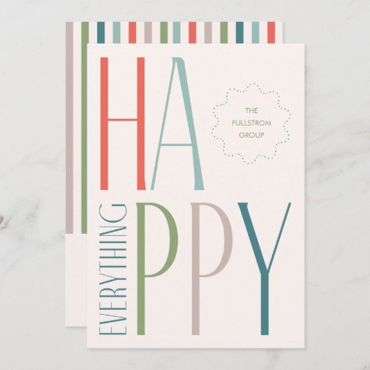 幸せなこと 招待状 (正面/裏面)