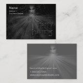 幸せなたたりのテレホンカードか名刺 コーリングカード (正面/裏面)