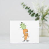 幸せなにんじんのキャラクター ポストカード (スタンド正面)