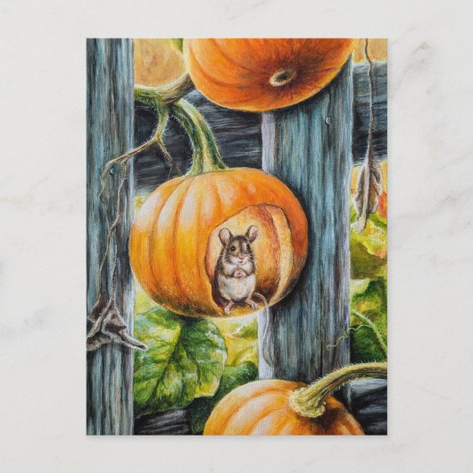 幸せなねずみ ポストカード (正面)