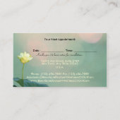 幸せなはす落ち着いたスパの健康アポイントメント 予約カード (裏面)