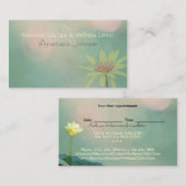 幸せなはす落ち着いたスパの健康アポイントメント 予約カード (正面/裏面)