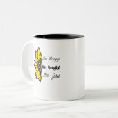 幸せなひまわり ツートーンマグカップ (正面左)