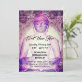 幸せなめい想の紫色の仏 招待状 (スタンド正面)