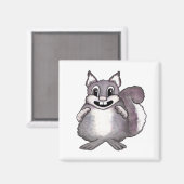 幸せなりすまのキャラクターイラスト マグネット (正面/裏面)