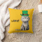 幸せなアイルランドの猫 クッション (ブランケット)