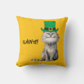 幸せなアイルランドの猫 クッション (正面)