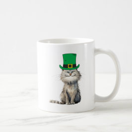 幸せなアイルランドの猫 コーヒーマグカップ
