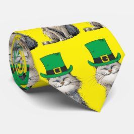 幸せなアイルランドの猫 ネクタイ
