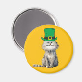 幸せなアイルランドの猫 マグネット (正面/裏面)