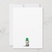 幸せなアイルランドの猫 招待状 (裏面)