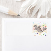 幸せなアシカ ラベル (インサイチュ)