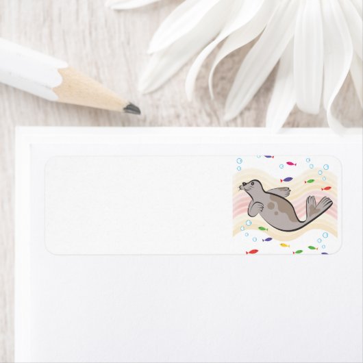 幸せなアシカ ラベル (インサイチュ)