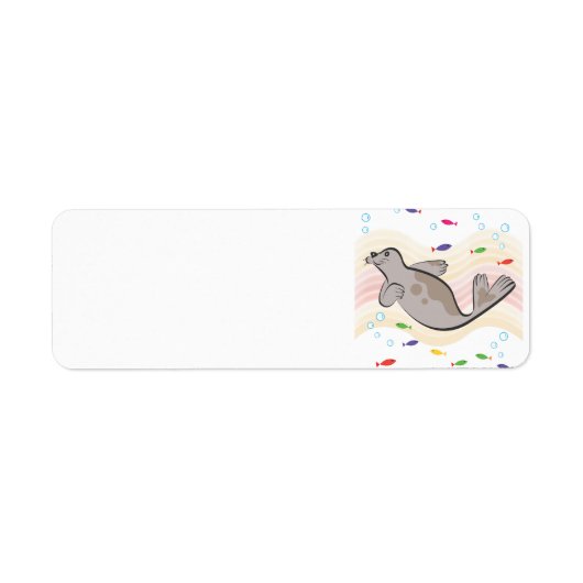 幸せなアシカ ラベル (正面)